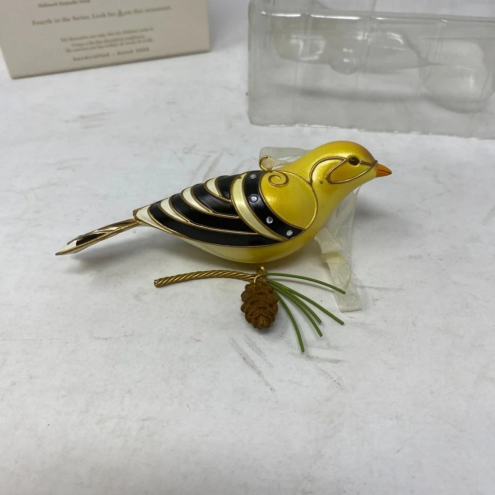 Hallmark‎ Keepsake Goldfinch Ornament 2008 Beauty of Birds Series Christmas Box